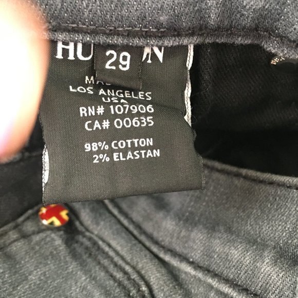 Hudson Jeans Nico Studded Super Skinny Midrise Jeans in Alloy Womens Size 29 - Picture 12 of 13